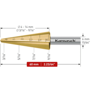 Sveder za luščenje HSS-XE – 2 rezili (3 – 14mm), CBN – navzkrižno brušen, z ravnim utorom Svedri za luščenje KARNASCH so namenjeni vrtanju tankih pločevin – do 4mm. Uporablja se jih predvsem za povrtavanje obstoječih izvrtin, poševnih ali sovpadajočih izvrtin. Rezilo svedra ustvarja gladke robove izvrtine na obeh straneh obdelovanca, zato naknadno razigljevanje ni potrebno. Sveder omogoča vrtanje izvrtin v premerih 3-14mm. Aksialno-radialna izdelava omogoča ponovno brušenje rezila.